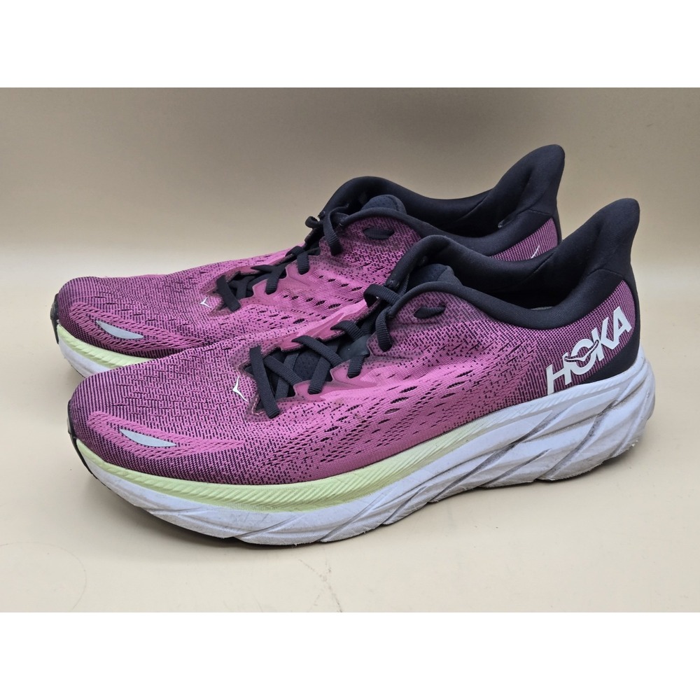 Hoka One One Plum and Black Running Shoes - Picture 2 of 15